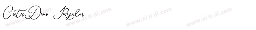 CortesDemo Regular字体转换 CortesDemo Regular字体转换
